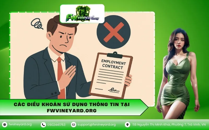 Các Điều Khoản Sử Dụng Thông Tin Tại fwvineyard.org